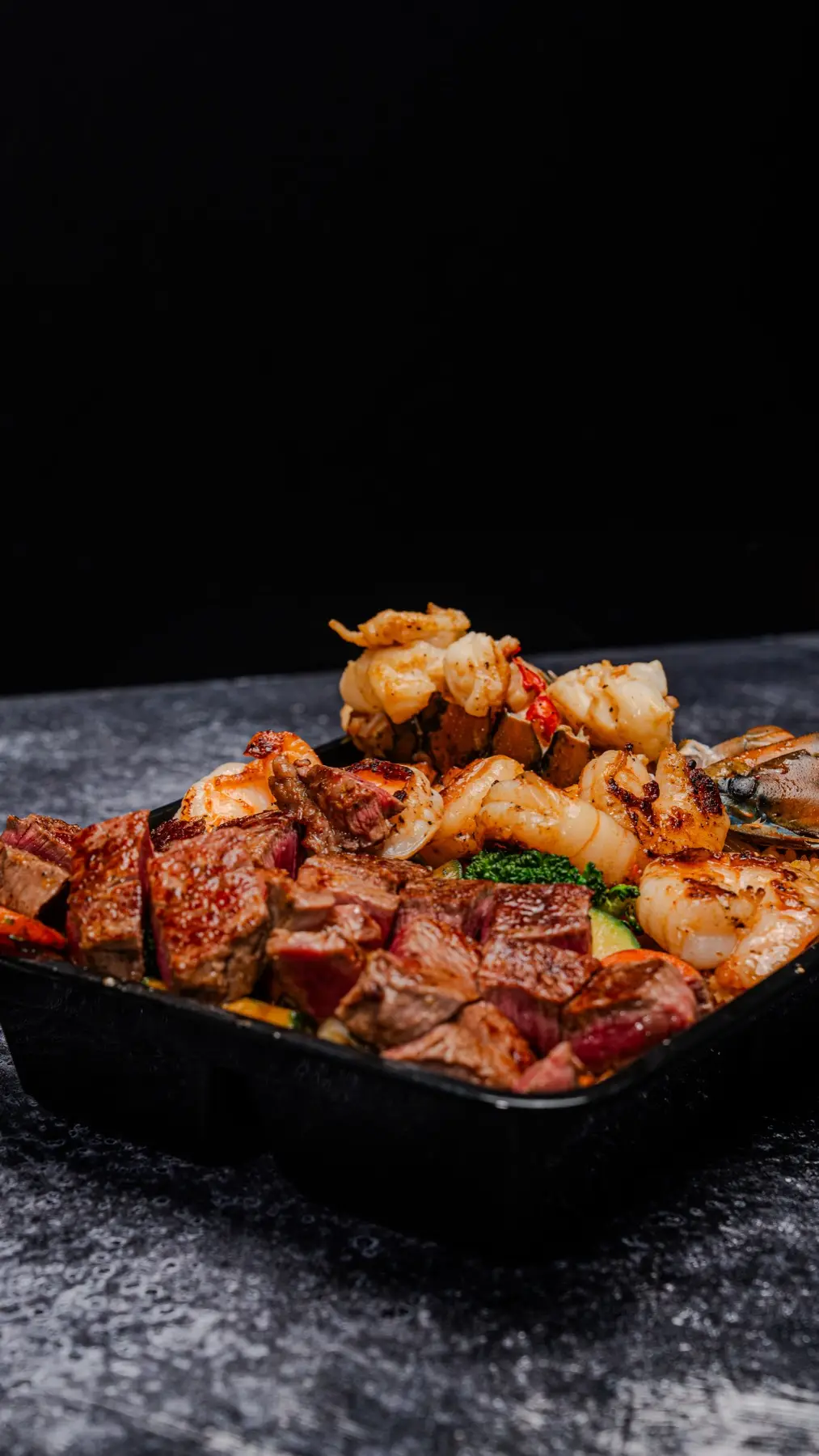 Steaks LA hibachi closeup